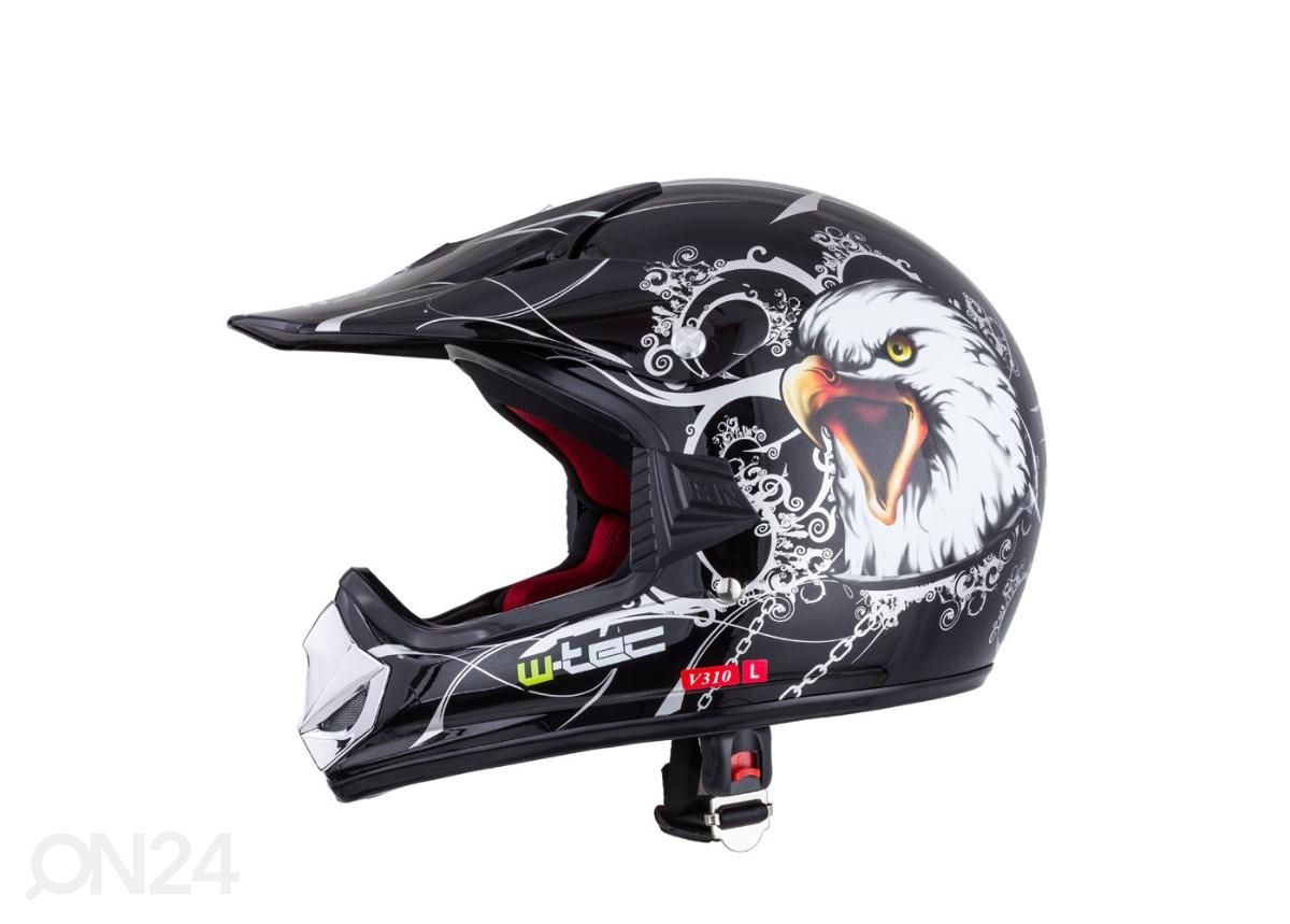 Laste motokrossi kiiver V310 W-Tec suurus M 51-52 cm suurendatud