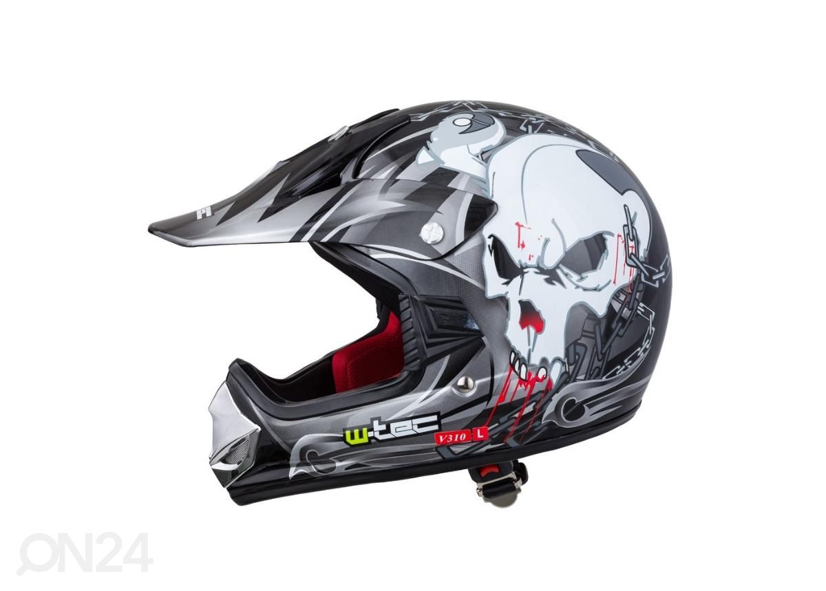 Laste motokrossi kiiver V310 W-Tec suurus M 51-52 cm suurendatud