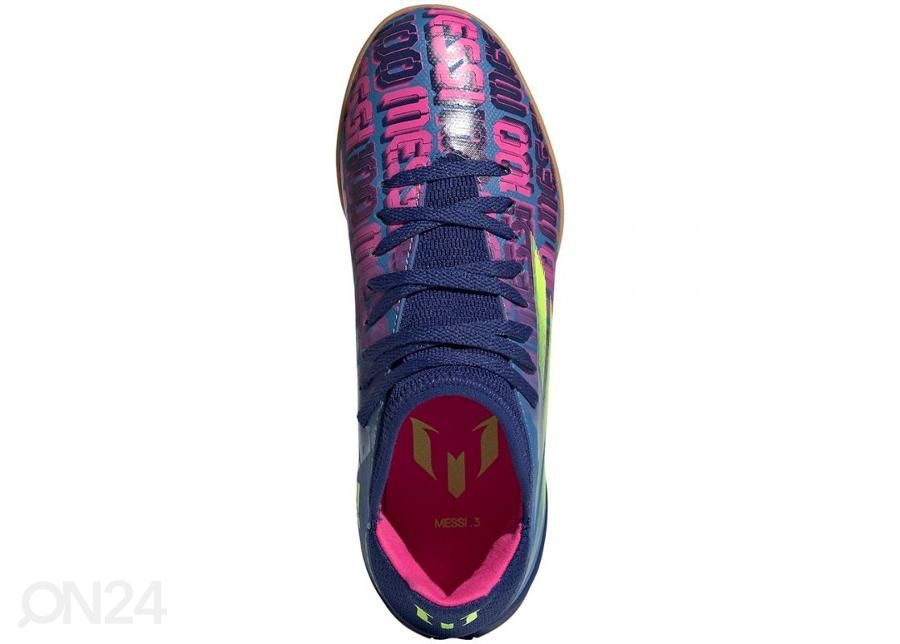 Laste saali jalgpallijalatsid Adidas X Speedflow Messi.3 IN suurendatud