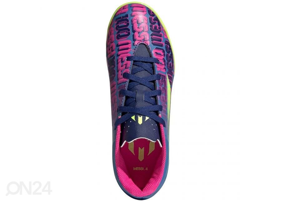 Laste saali jalgpallijalatsid Adidas X Speedflow Messi.4 IN suurendatud