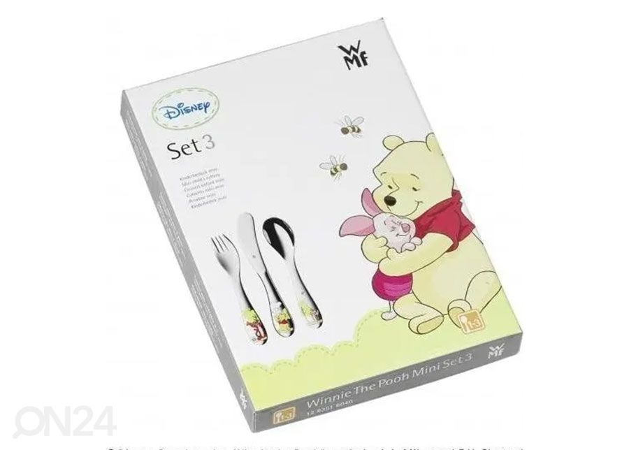 Laste söögiriistade komplekt WMF Winnie Pooh 3-osaline suurendatud