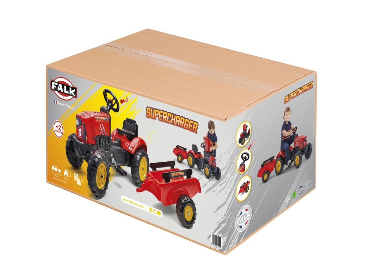 Laste traktor Supercharger suurendatud