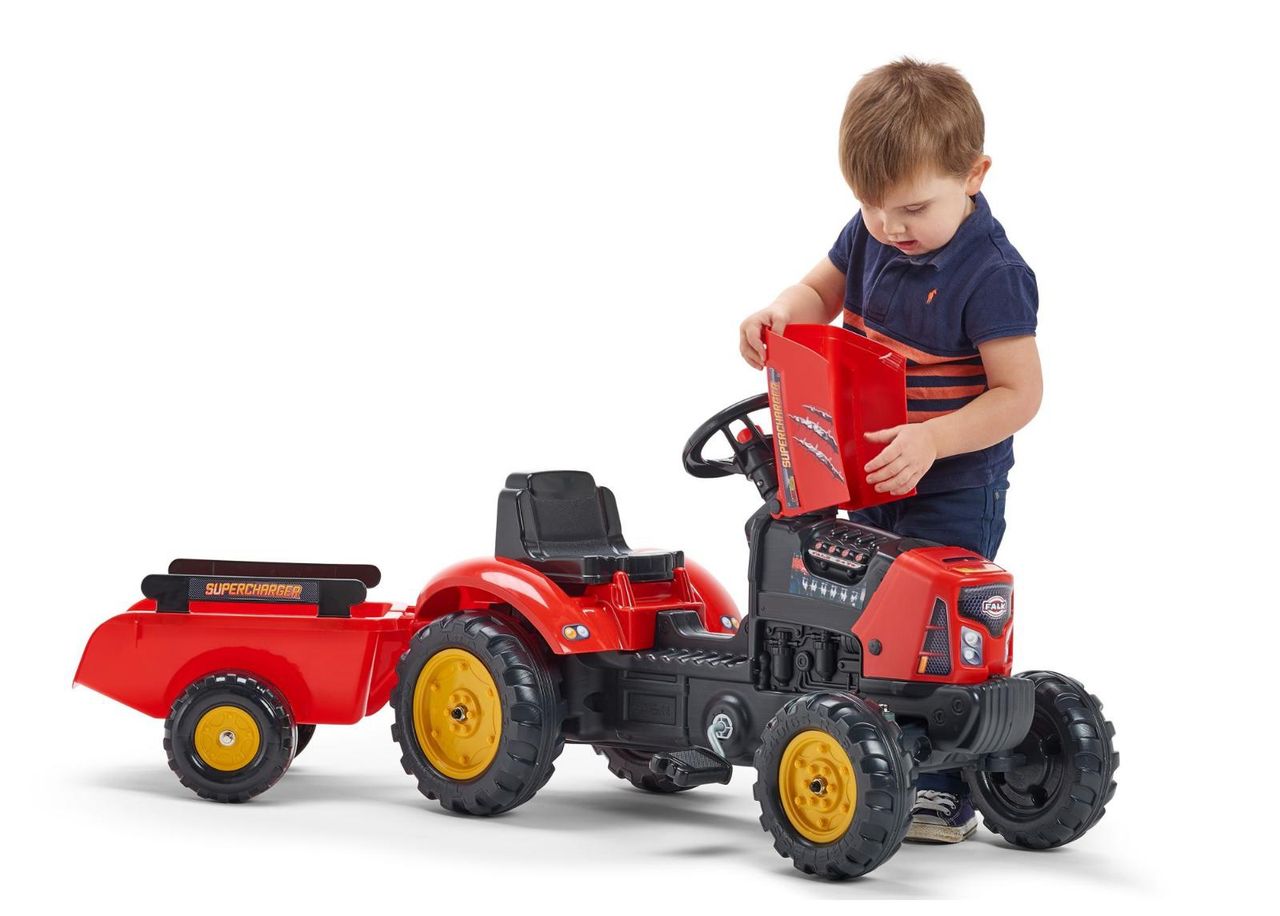 Laste traktor Supercharger suurendatud
