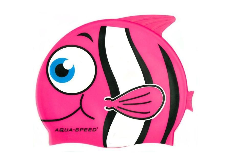 Laste ujumismüts koos prillidega Aqua-Speed Set Fish Junior suurendatud