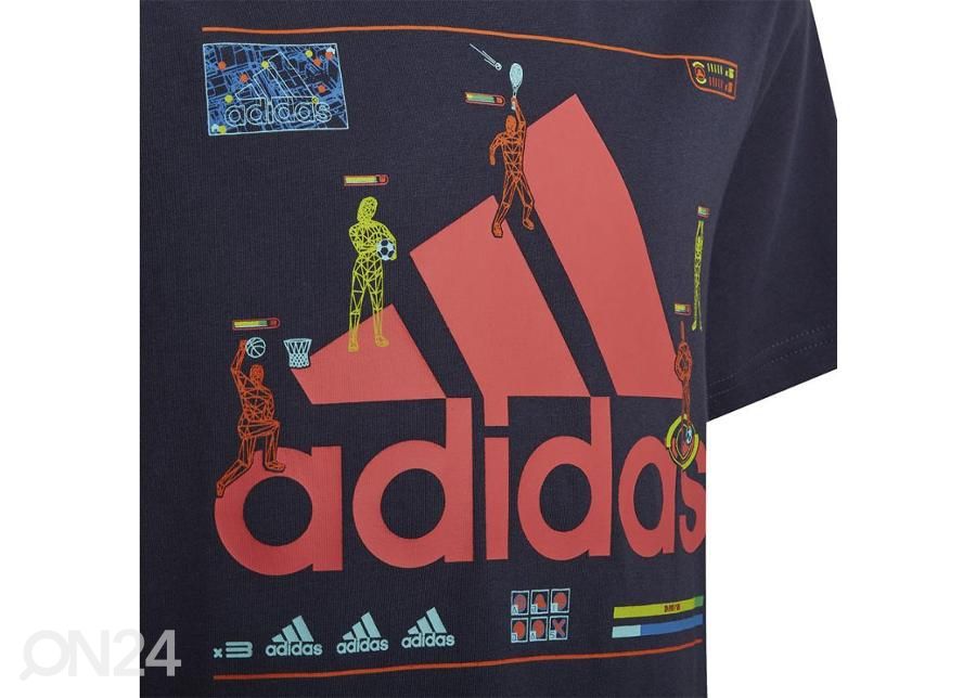 Laste vabaajasärk Adidas Gaming Graphic Tee Jr HA4057 suurendatud