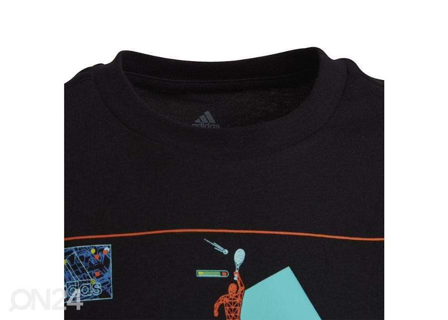 Laste vabaajasärk Adidas Gaming Graphic Tee Jr HA4059 suurendatud