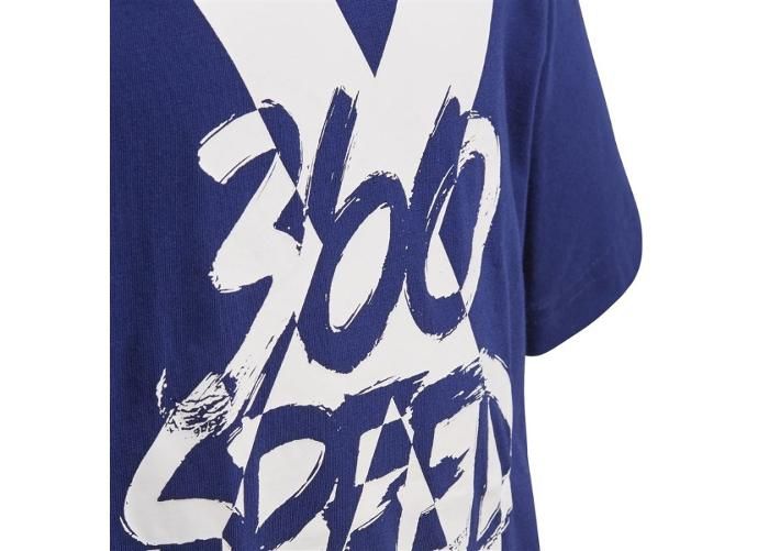 Laste vabaajasärk Adidas YB X Tee Jr suurendatud