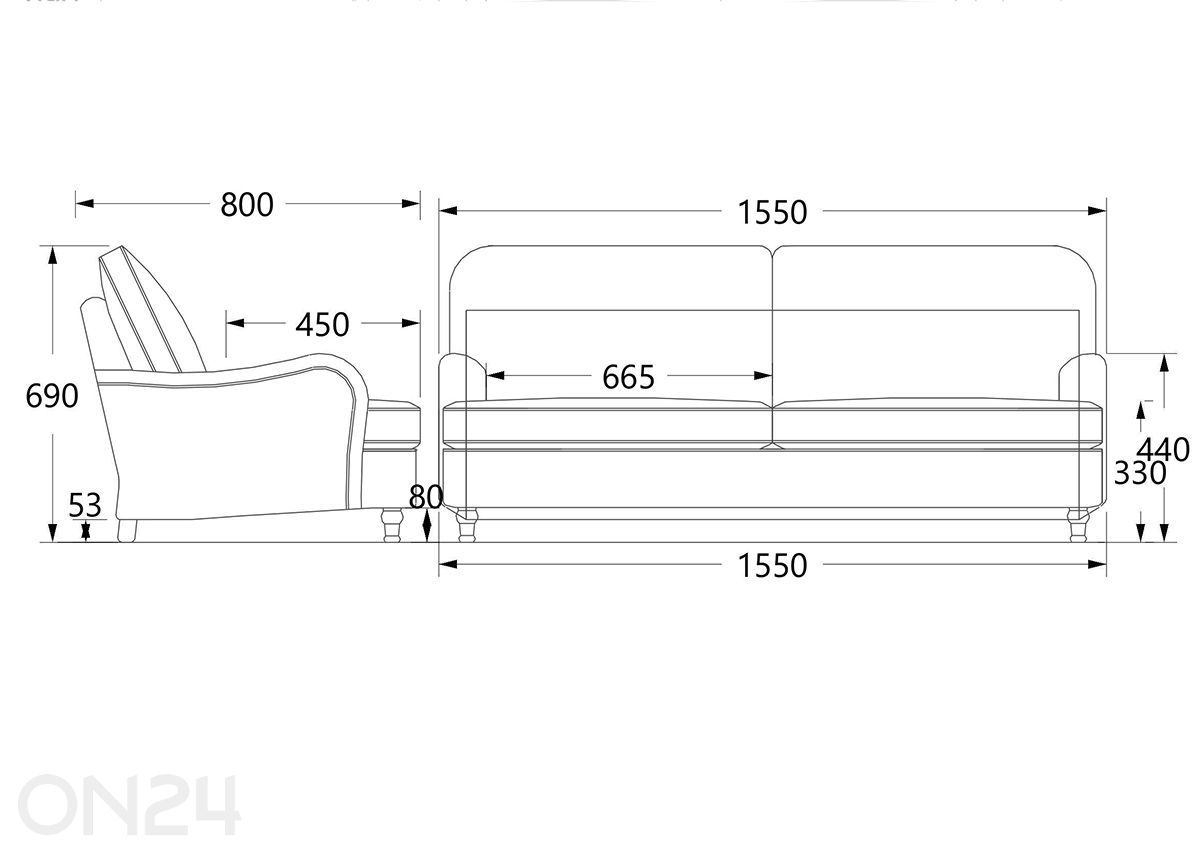 Lastediivan 3-ne Howard suurendatud