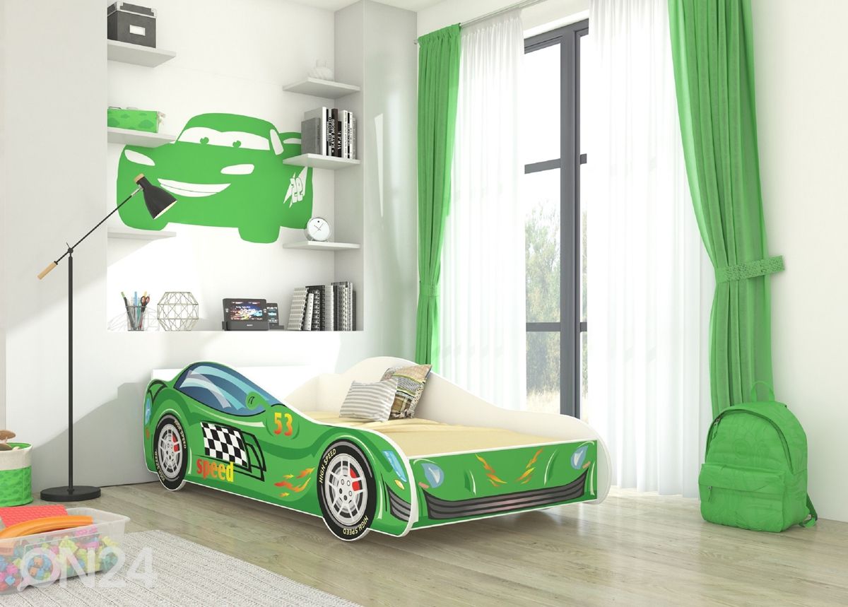 Lastevoodi auto 80x160 cm suurendatud