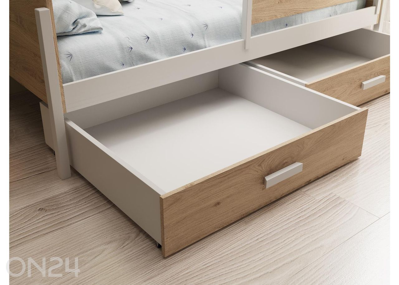 Lastevoodi Kalia madratsiga 80x180 cm suurendatud