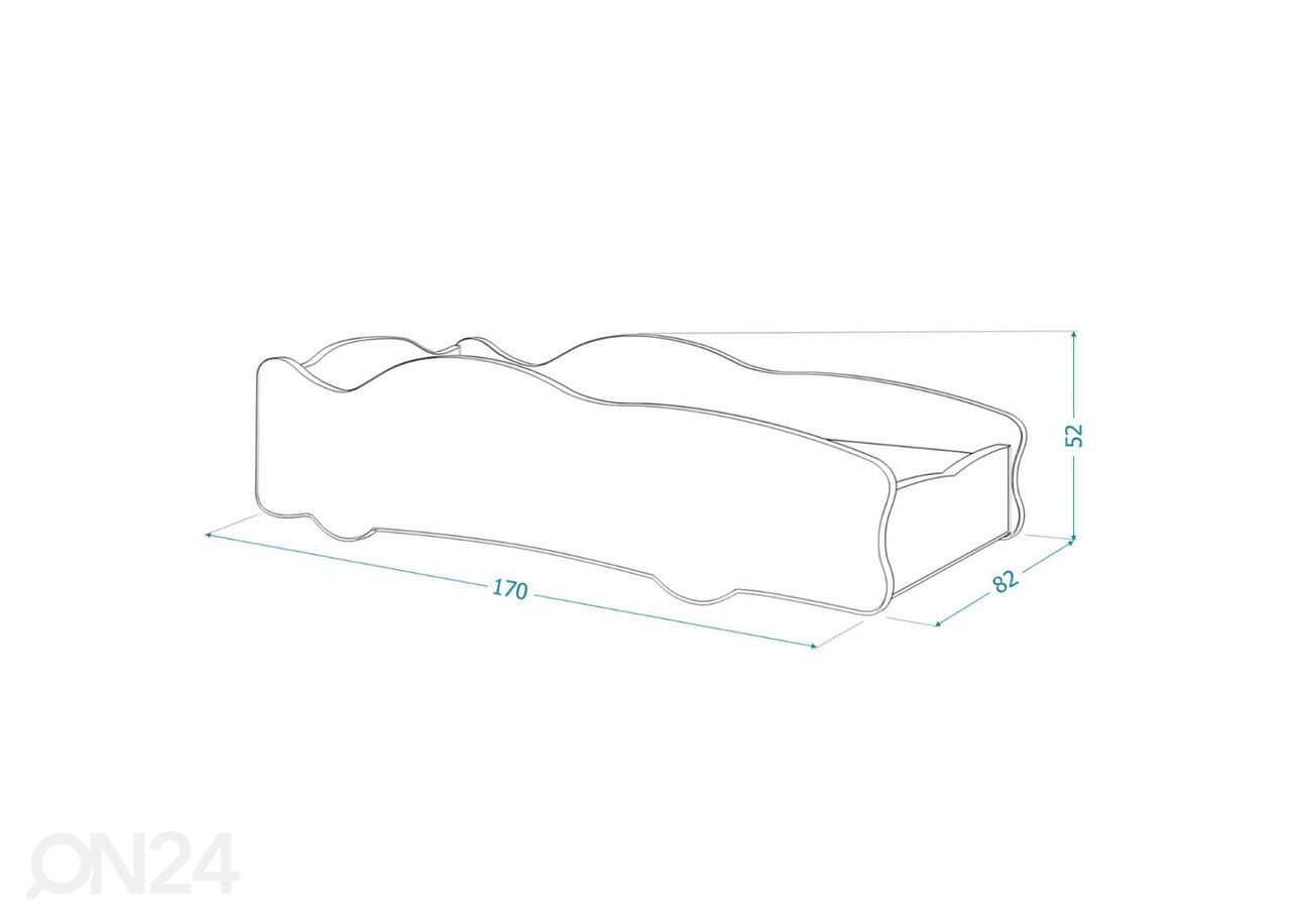 Lastevoodi komplekt Cars 80x160 cm, nr.10 suurendatud