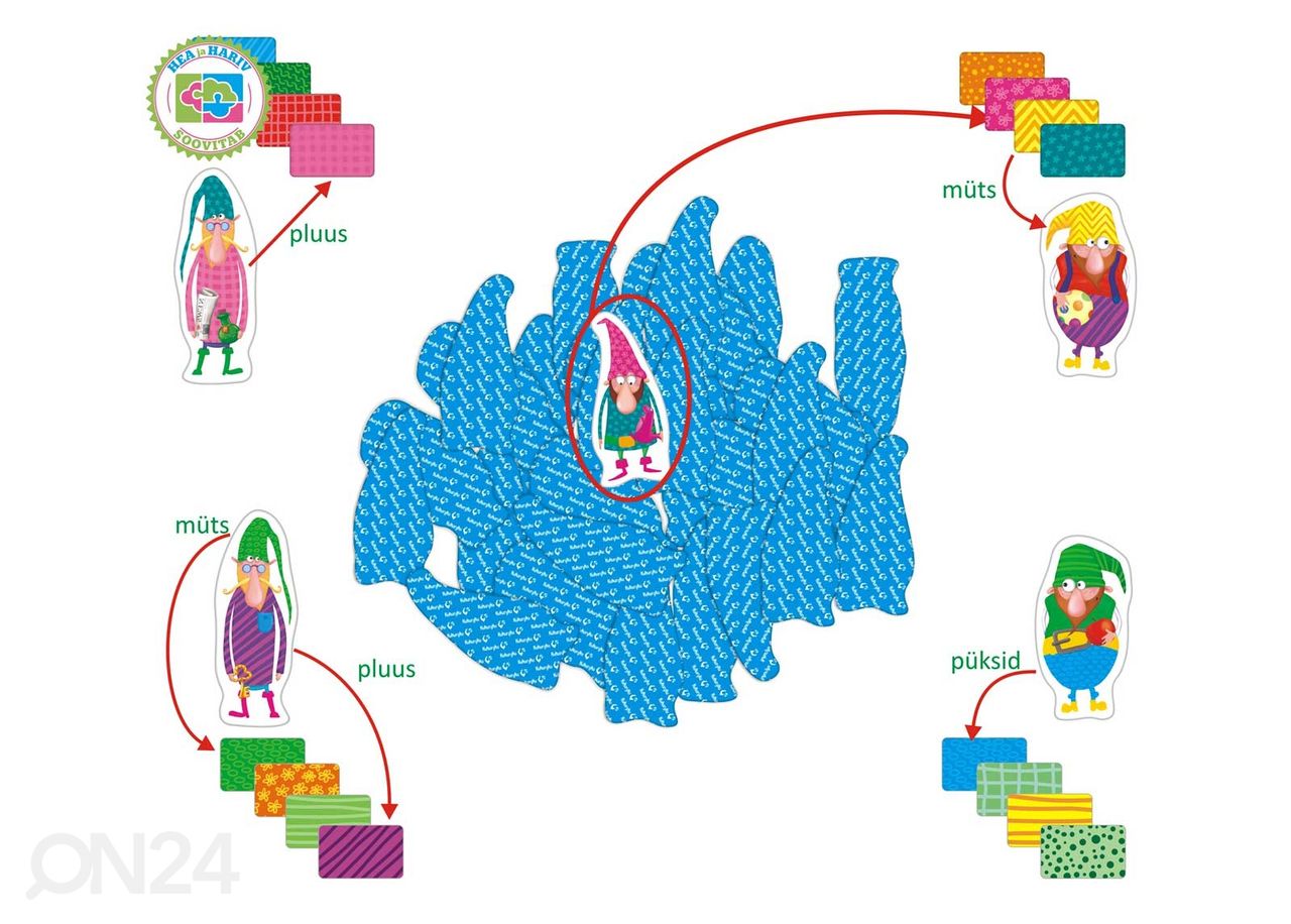 Lauamäng Tähelepanelik Päkapikk suurendatud