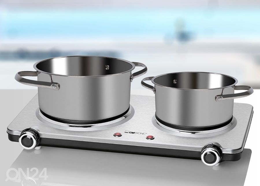 Lauapliit 2 plaadiga Clatronic DKP3668E suurendatud