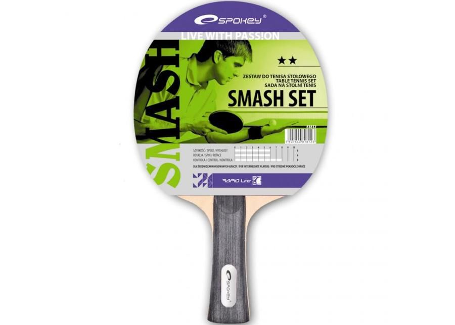 Lauatennisereket ja 2 palli Spokey Smash Set suurendatud