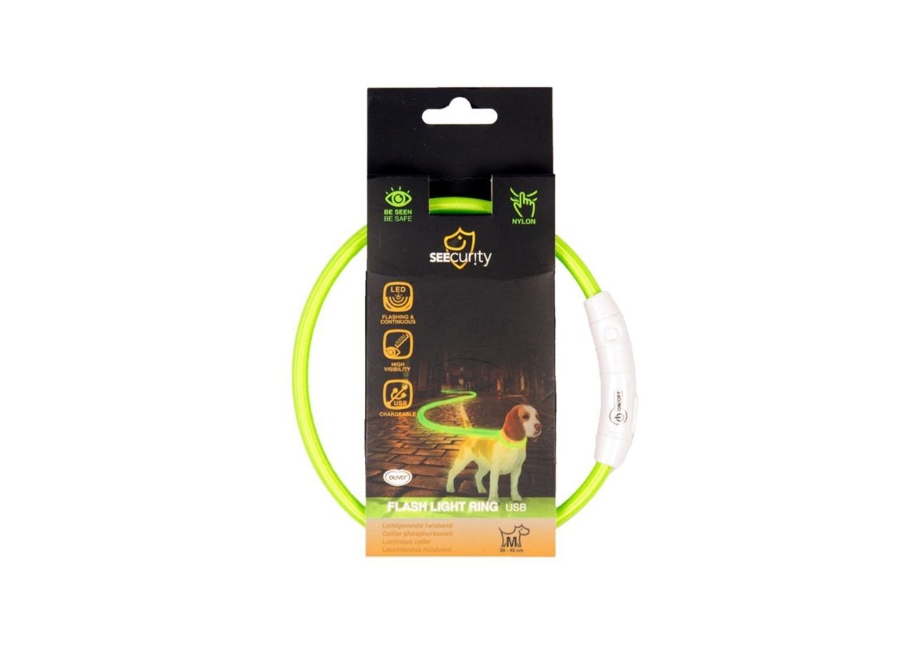 Led helkur kaelarihm 45cm roheline usb liides Duvo+ suurendatud