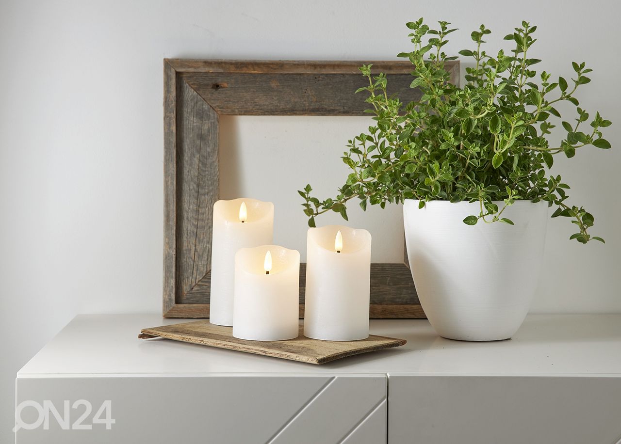 LED küünal Flamme Rustic suurendatud