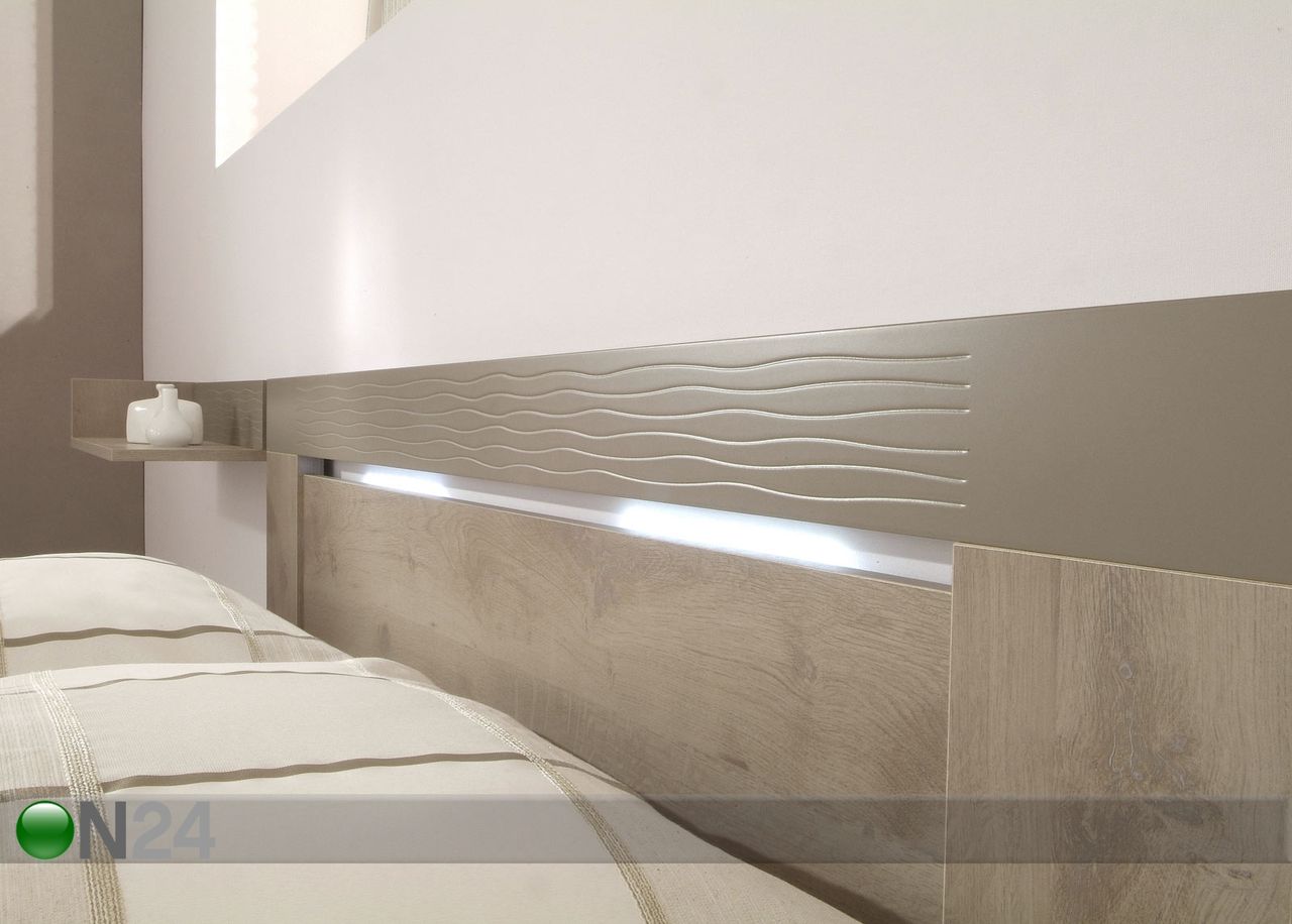 LED-valgustite komplekt voodile Perla ja Perla oak suurendatud
