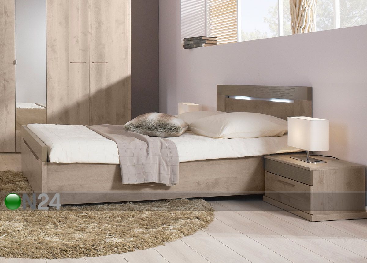 LED-valgustite komplekt voodile Perla ja Perla oak suurendatud