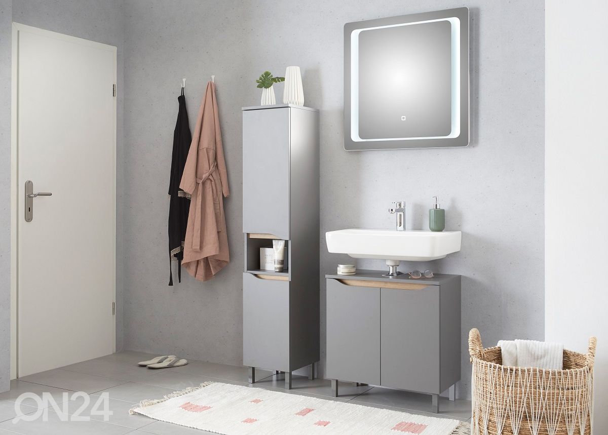 LED valgustusega peegel 21, 70x70 cm suurendatud