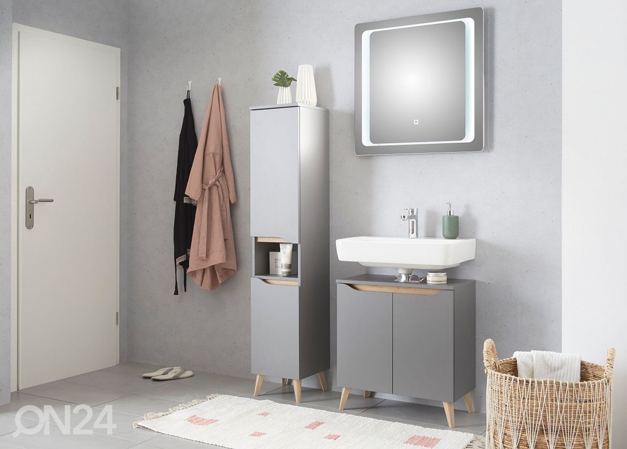 LED valgustusega peegel 21, 70x70 cm suurendatud