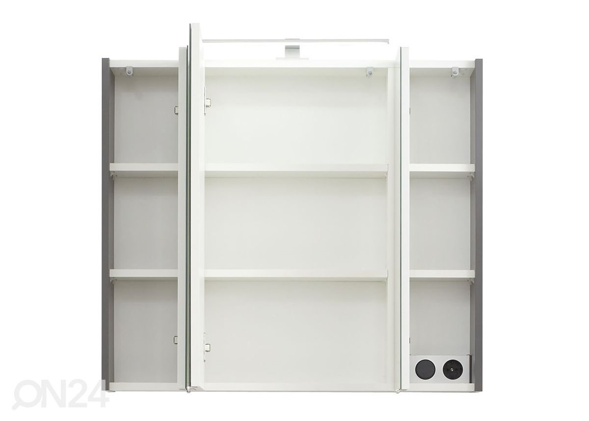 LED valgustusega peegelkapp 31-II, 80 cm suurendatud