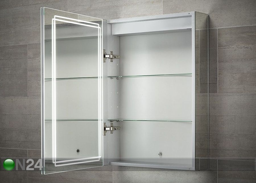 LED valgustusega peegelkapp Harlow 70x50 cm suurendatud