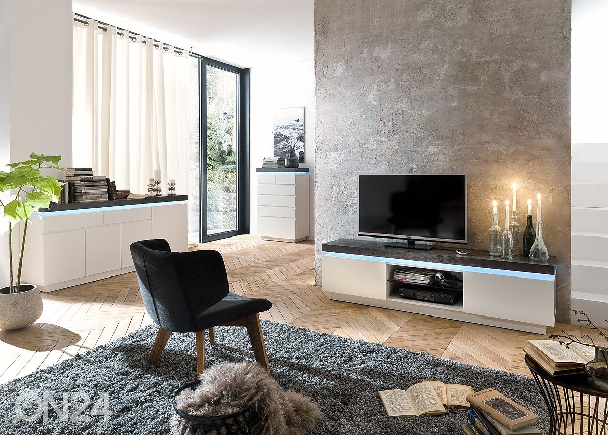 LED valgustusega TV-alus Atlanta suurendatud