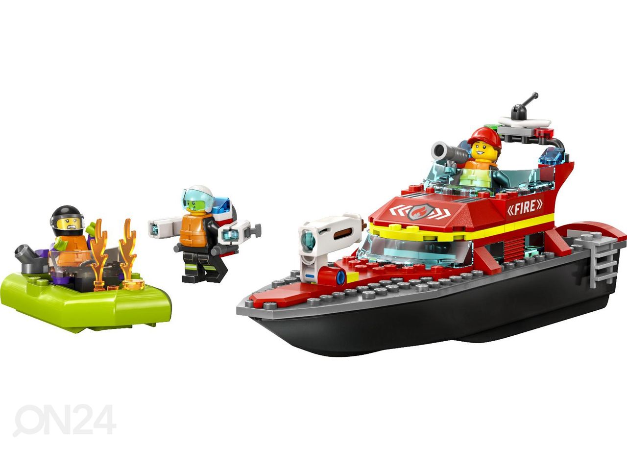 LEGO City Tuletõrje päästepaat suurendatud