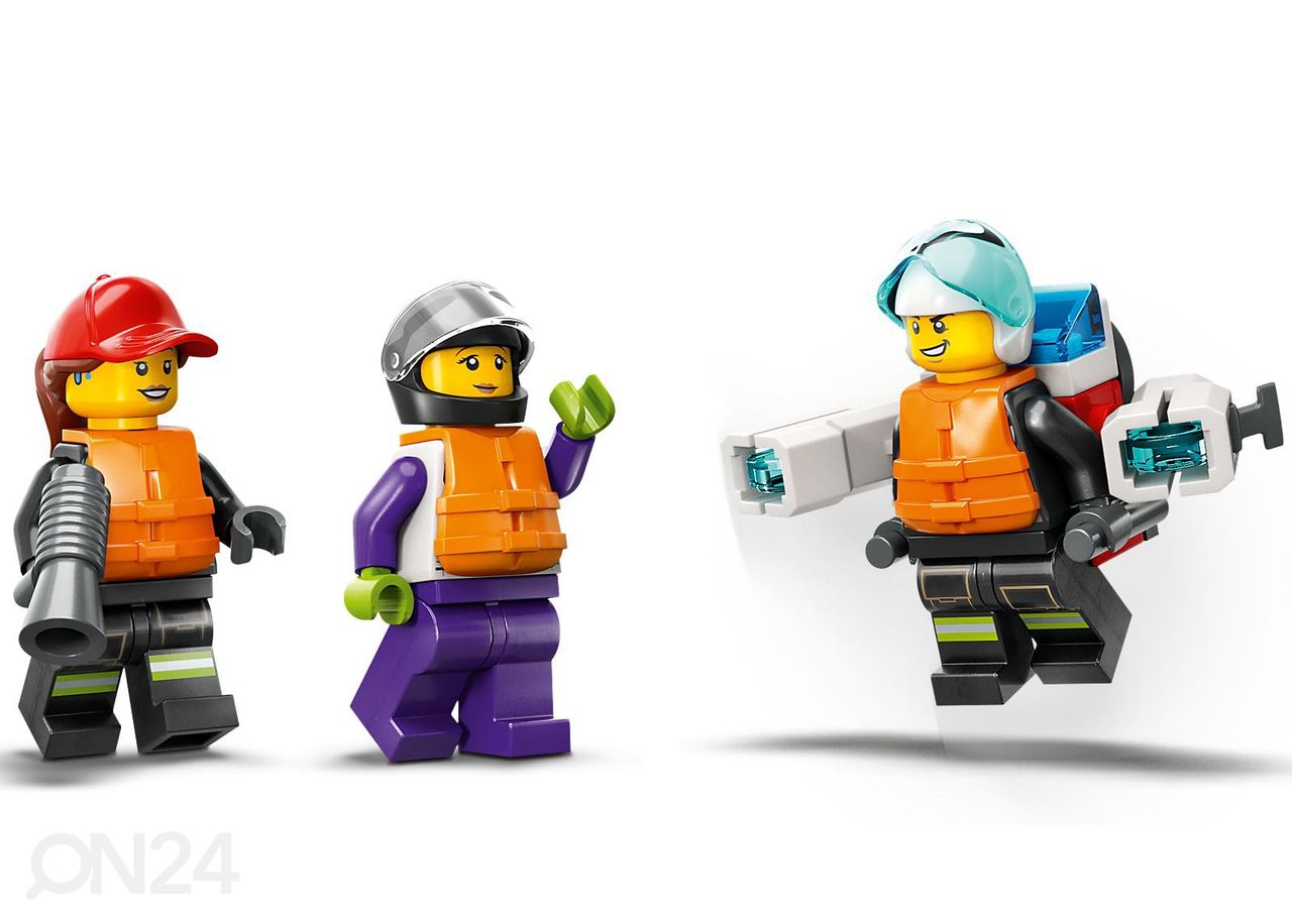 LEGO City Tuletõrje päästepaat suurendatud