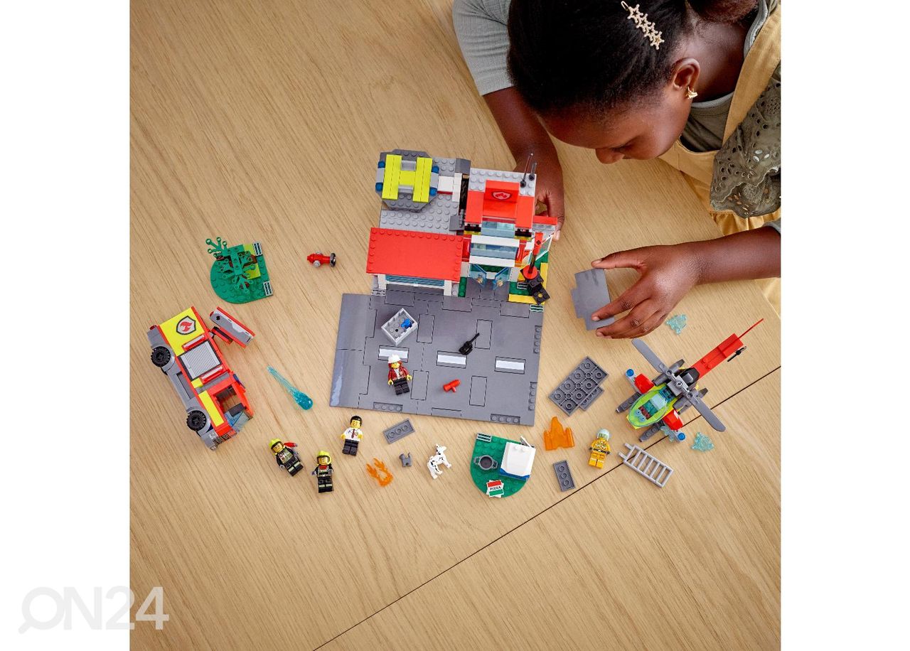 LEGO City Tuletõrjedepoo suurendatud