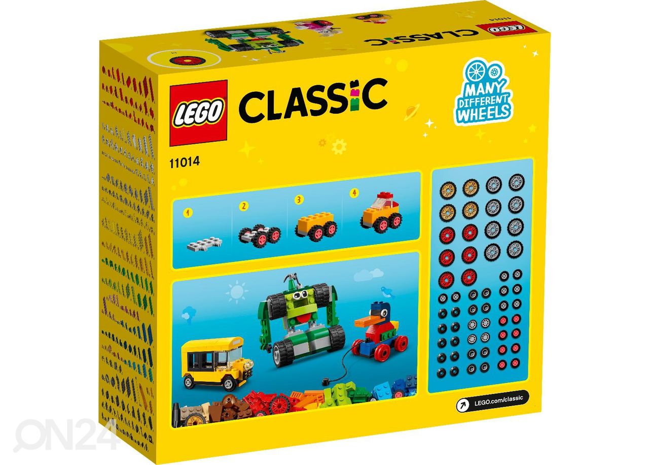 LEGO Classic Klotsid ja rattad suurendatud