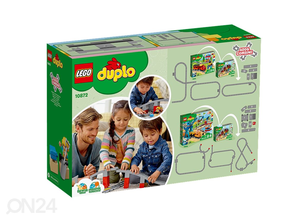 LEGO DUPLO Rongisild ja rööpad suurendatud