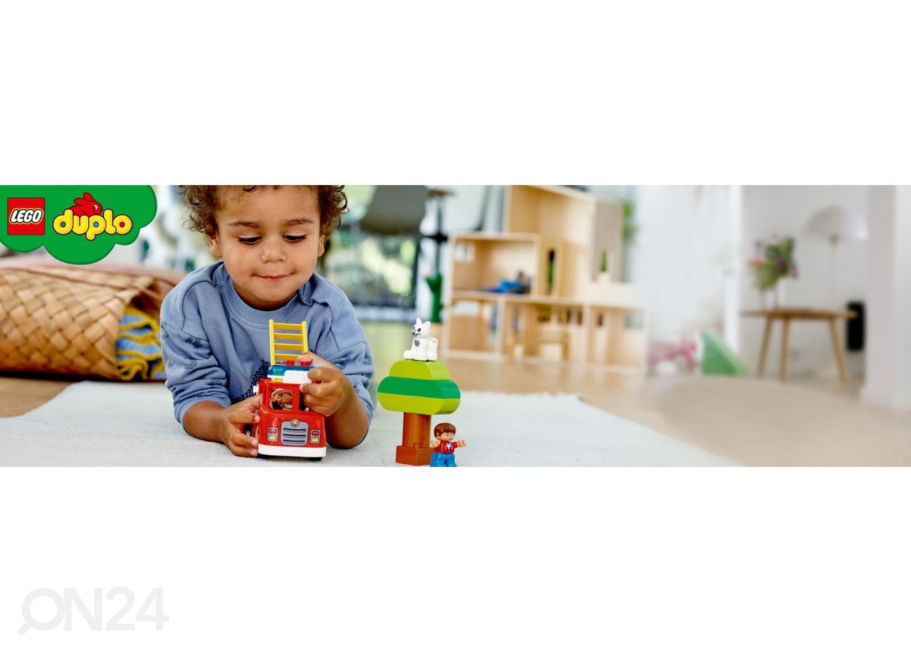LEGO DUPLO Tuletõrjeauto suurendatud