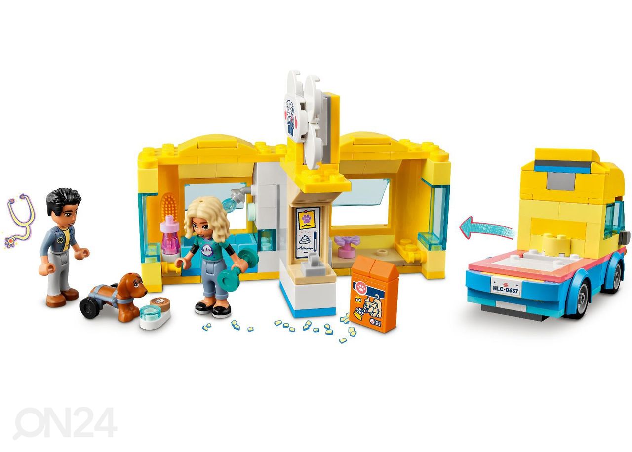LEGO Friends Koerapäästekaubik suurendatud