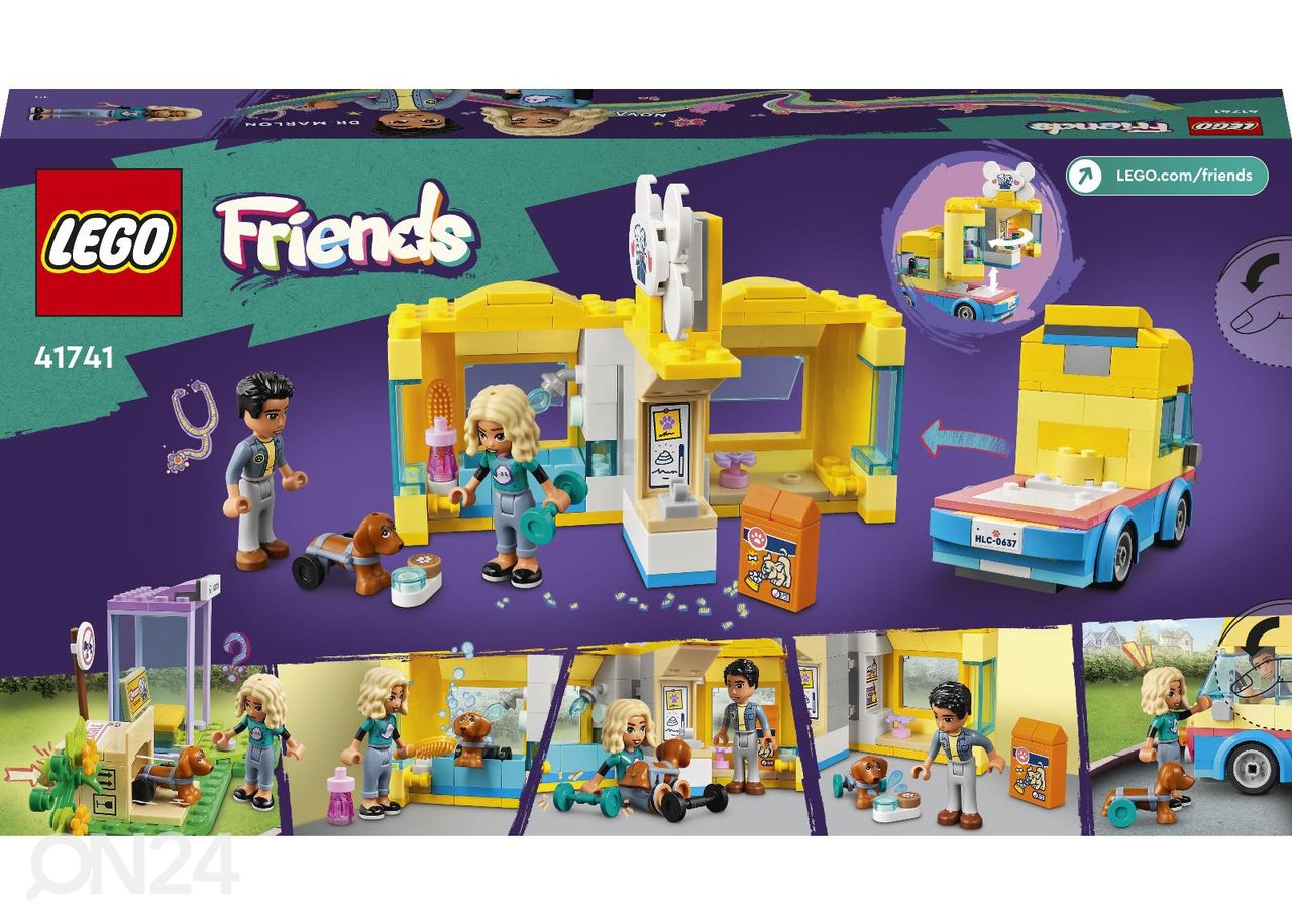 LEGO Friends Koerapäästekaubik suurendatud