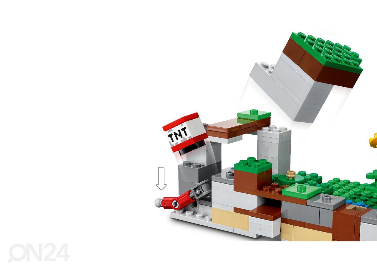LEGO Minecraft Jänesetalu suurendatud