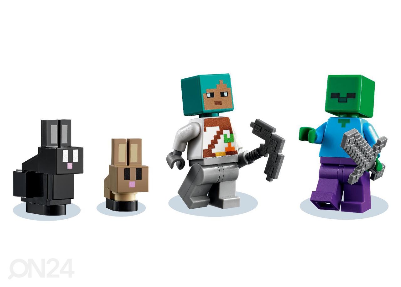 LEGO Minecraft Jänesetalu suurendatud