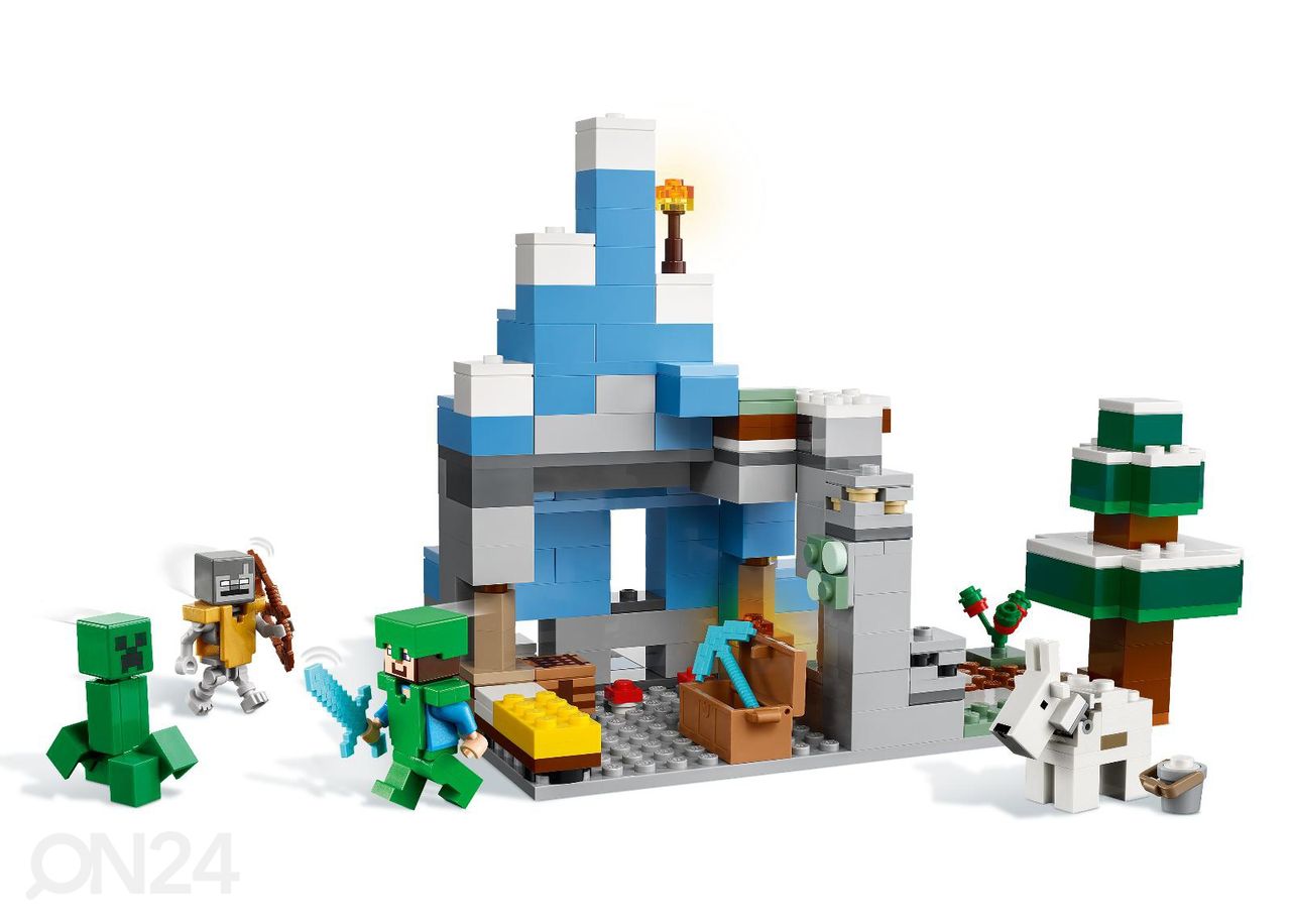 LEGO Minecraft Külmunud mäetipud suurendatud