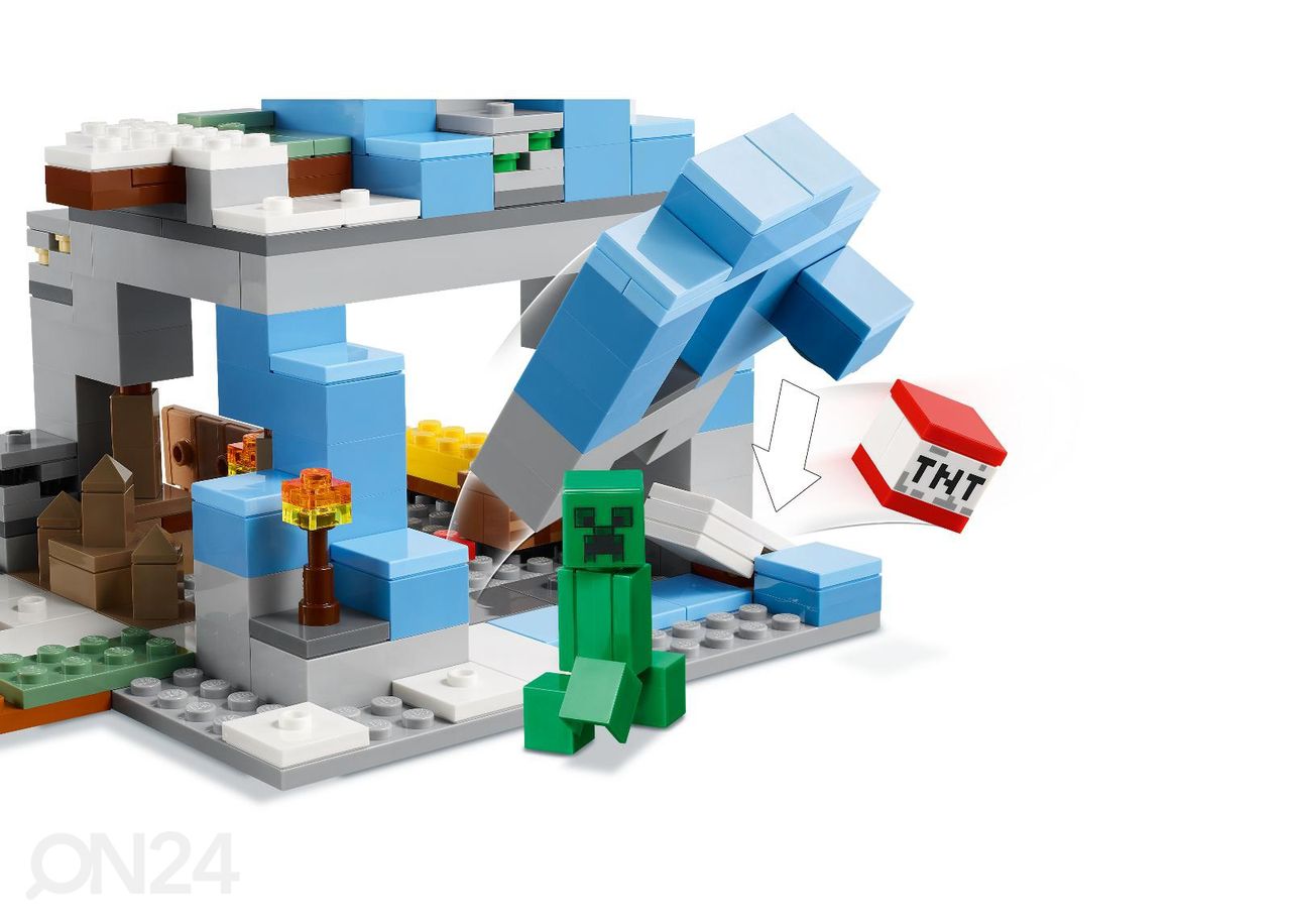 LEGO Minecraft Külmunud mäetipud suurendatud