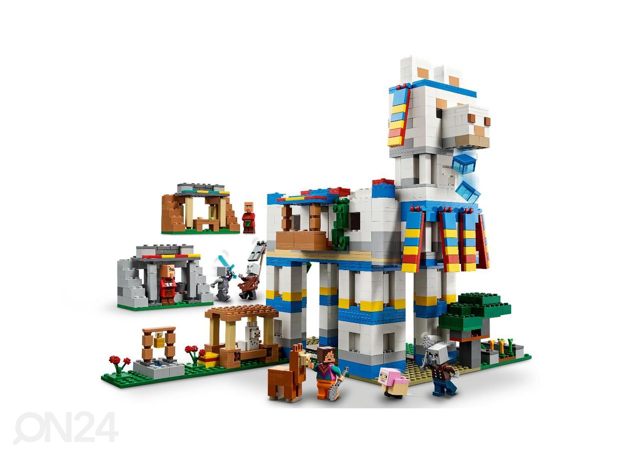 LEGO Minecraft Laamaküla suurendatud