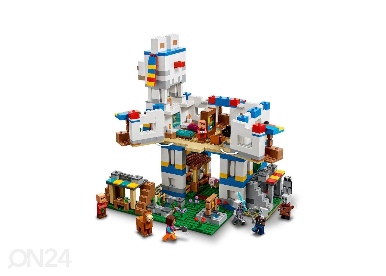 LEGO Minecraft Laamaküla suurendatud