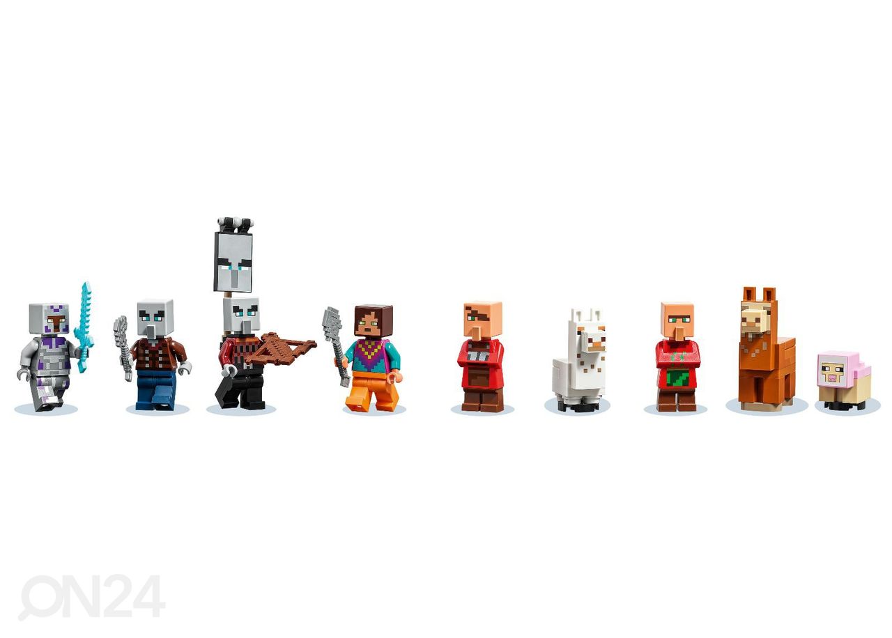 LEGO Minecraft Laamaküla suurendatud