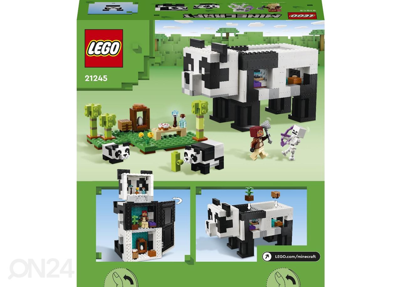 LEGO Minecraft Pandapelgupaik suurendatud