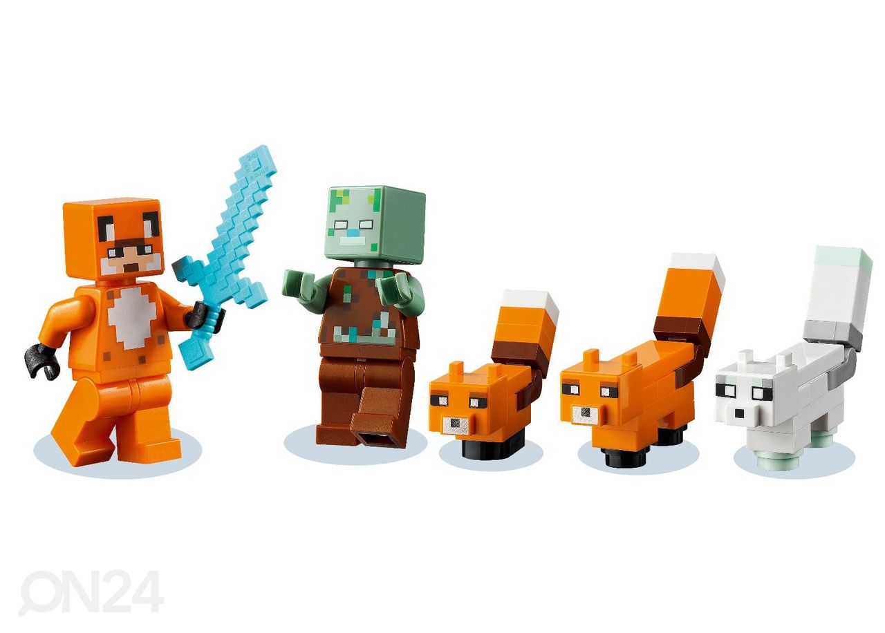 LEGO Minecraft Rebasemajake suurendatud