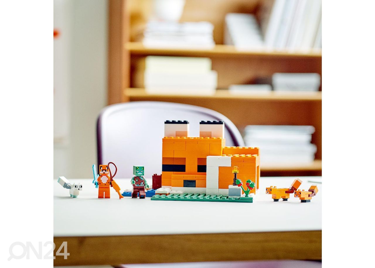 LEGO Minecraft Rebasemajake suurendatud