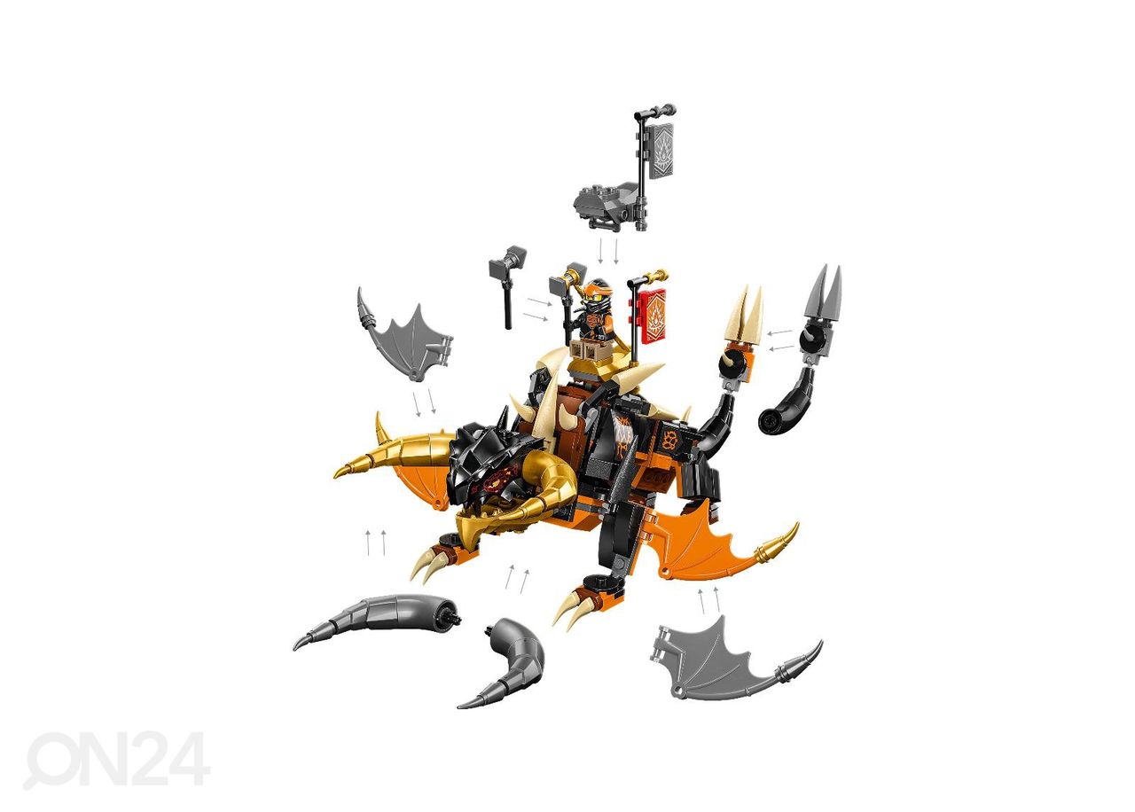 LEGO Ninjago Cole’i maadraakon EVO suurendatud