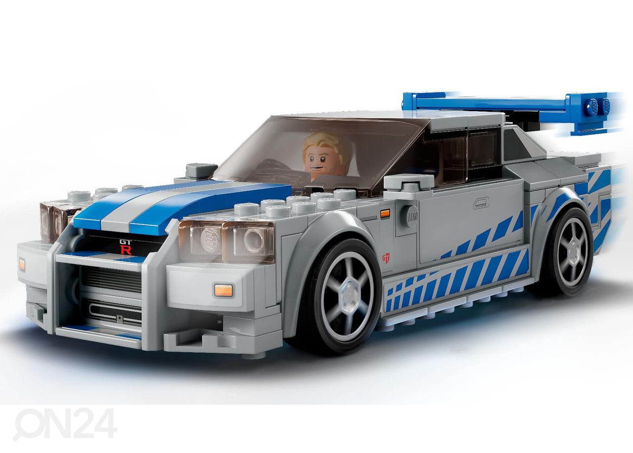 LEGO Speed Champions 2 Fast 2 Furious Nissan Skyline GT-R (R34) suurendatud