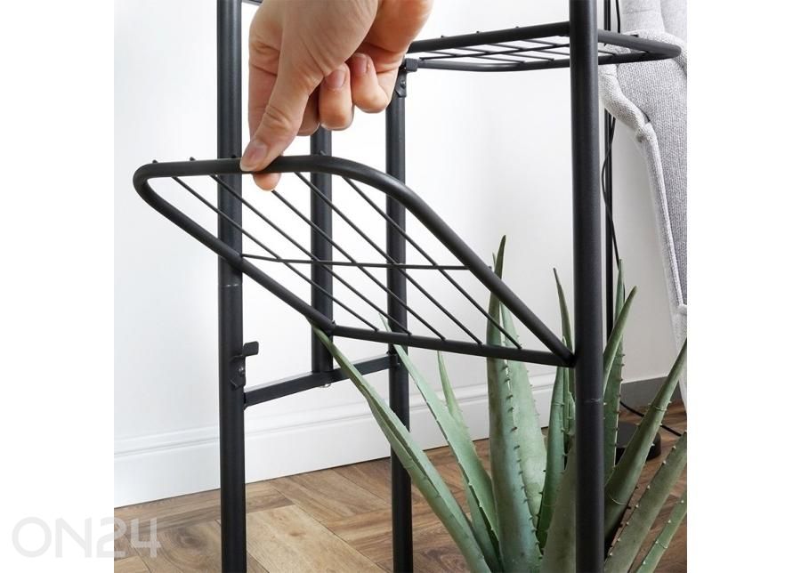 Lillepostament 6 tasandiga, must suurendatud