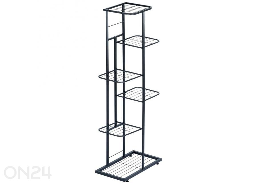 Lillepostament 6 tasandiga, must suurendatud