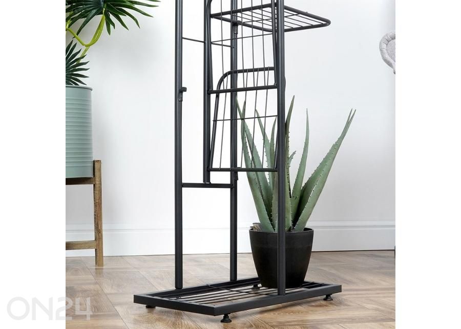 Lillepostament 8 tasandiga, must suurendatud